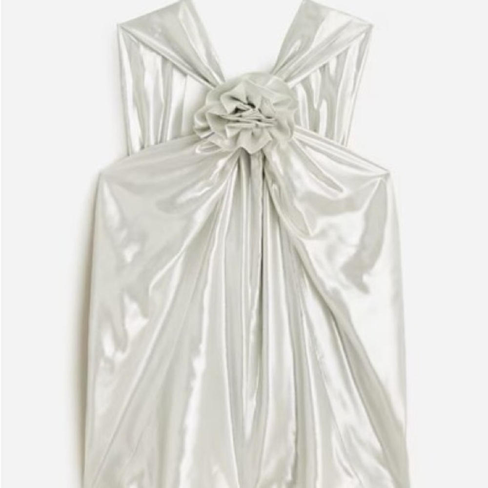 NWT J Crew Collection Rosette Halter Top (Size Small)